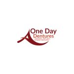 One day dentures logo for home use.