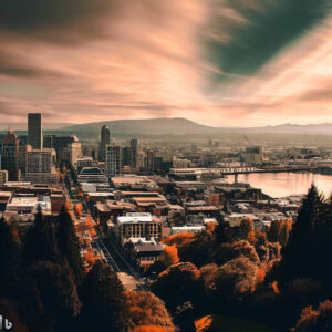 Local SEO, AI image of Portland, Oregon