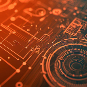 A close up of a circuit board showcasing Data Management's impact on modern digital marketing agencies.