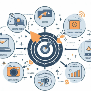 A diagram showcasing 10 unbeatable ways to boost your brand's online footprint through social media marketing.