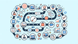 A diagram of social media icons arranged in a circle, illustrating effective digital marketing strategies for the year 2023.