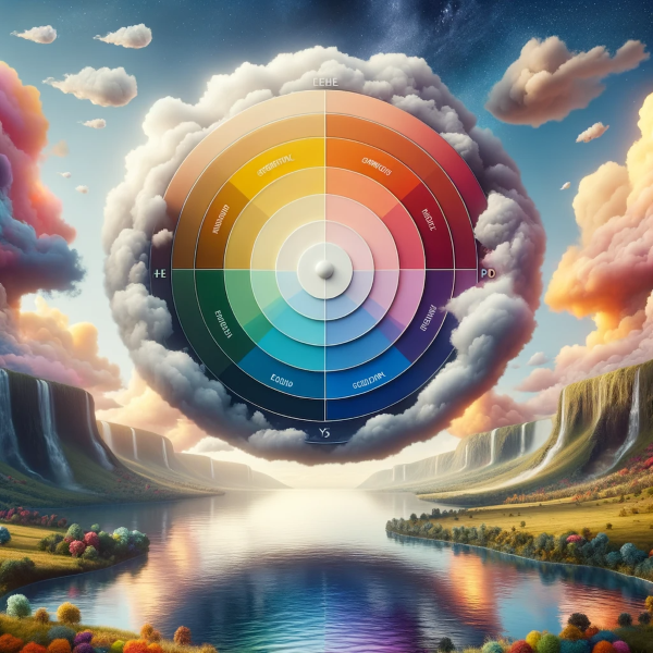 An image of a colorful cloud in the sky showcasing the psychology of color in branding.