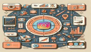 A visually stunning Instagram infographic showcasing advanced marketing strategies for mastering the platform.