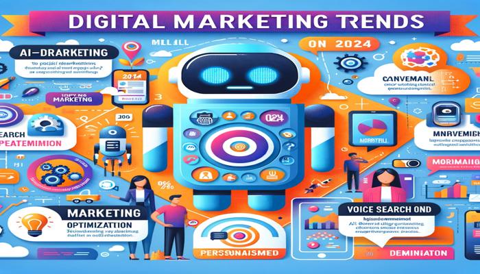 2024 digital marketing trends infographic.