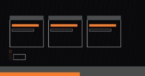 Minimalist PPC dashboard illustration showing organized campaigns, themed ad groups, and iterative testing managed by a specialist.